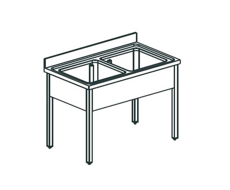 Ванны моечные ВАННА КОТЛОМОЕЧНАЯ APACH CHEF LINE L2P167-75