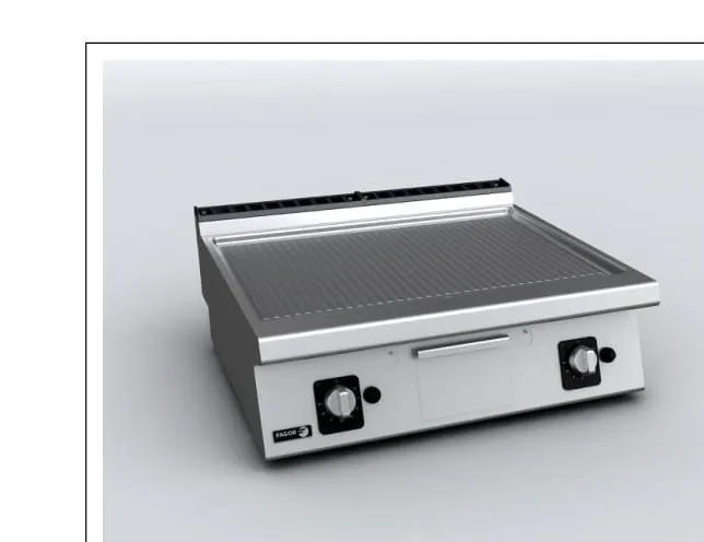 Поверхность жарочная FAGOR FT-E710 C R, электрическая, хром, ребристая