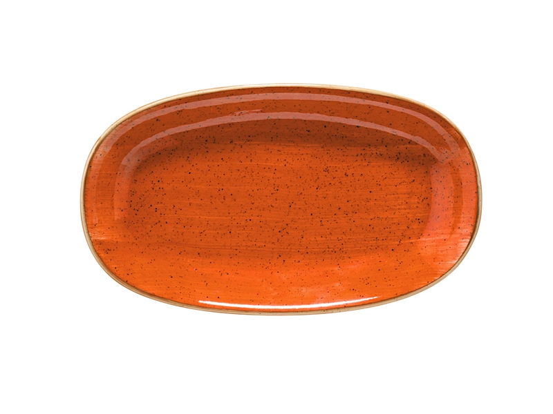 Тарелки, блюда, салатники, миски Bonna TERRACOTA AURA Блюдо овальное ATC GRM 34 OKY (34 см, терракотовый)