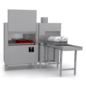 Конвейерные посудомоечные машины МАШИНА ПОСУДОМОЕЧНАЯ APACH ARC100 (T101) ТУННЕЛЬНАЯ ДОЗ+CW+СУШ УГ Л/П