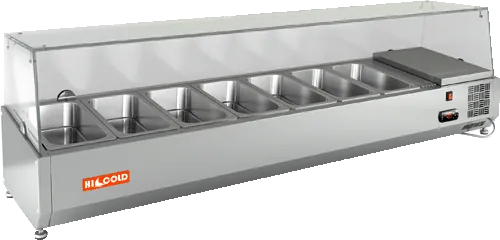 Витрины холодильные универсальные ВИТРИНА HICOLD VRX 1800 (1/4)