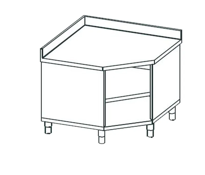Стол угловой открытый APACH CHEF LINE LWT711SH2U