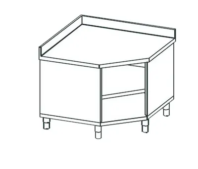 Столы производственные СТОЛ УГЛОВОЙ ОТКРЫТЫЙ APACH CHEF LINE LWT710SH2U