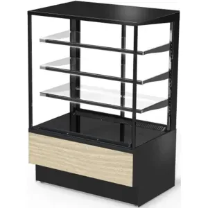 Витрины кондитерские Витрина холодильная Cryspi Adagio Cube 900 Д (ЕL.2.G9005гл.H.B9005гл.P1.PS.RAL9005гл.0)