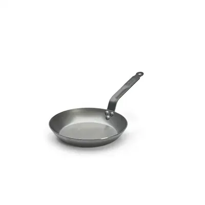 Наплитная посуда Сковорода d=24 см. h=4 см. 1,4 л. белая сталь (индукция) Carbone Steel De Buyer (5110.24)