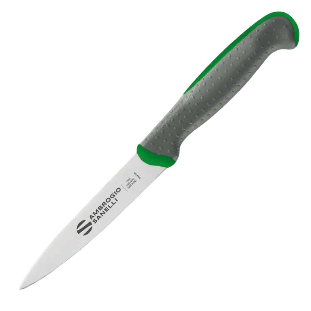 Нож Sanelli Ambrogio серии Tecna, TT82011G, для овощей 110 мм, зеленый