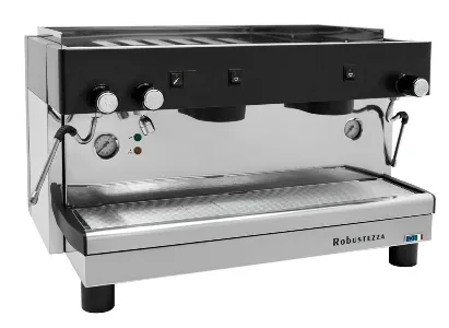 Кофемашины КОФЕМАШИНА ПОЛУАВТОМАТ ROBUSTEZZA STH2M/ ЧЕРНАЯ+ВЫСОКАЯ ГРУППА МУЛЬТИФАЗНАЯ