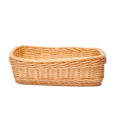 Корзина для хлеба прямоуг. 23*15*6,5 см. бежевая полиротанг MGprof