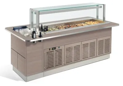 Буфетные станции и салат-бары Стол швед.охлажд.остров. Enofrigo FAST GOURMET SERVITO RF 1400 цвет 608