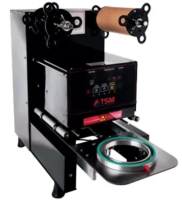 Запайщики лотков ЗАПАЙЩИК ДЛЯ КРУГЛЫХ ЕМКОСТЕЙ TURBO SEALING MACHINE TSM-H-150