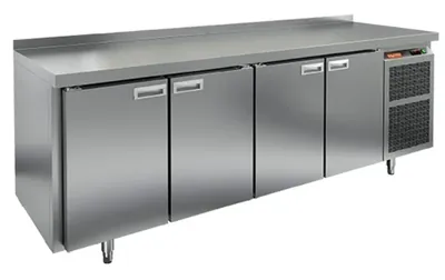 Столы холодильные SN 1111/TN стол охл.(-2+10), 4 двери, 2280х600х850мм, HICOLD RUS