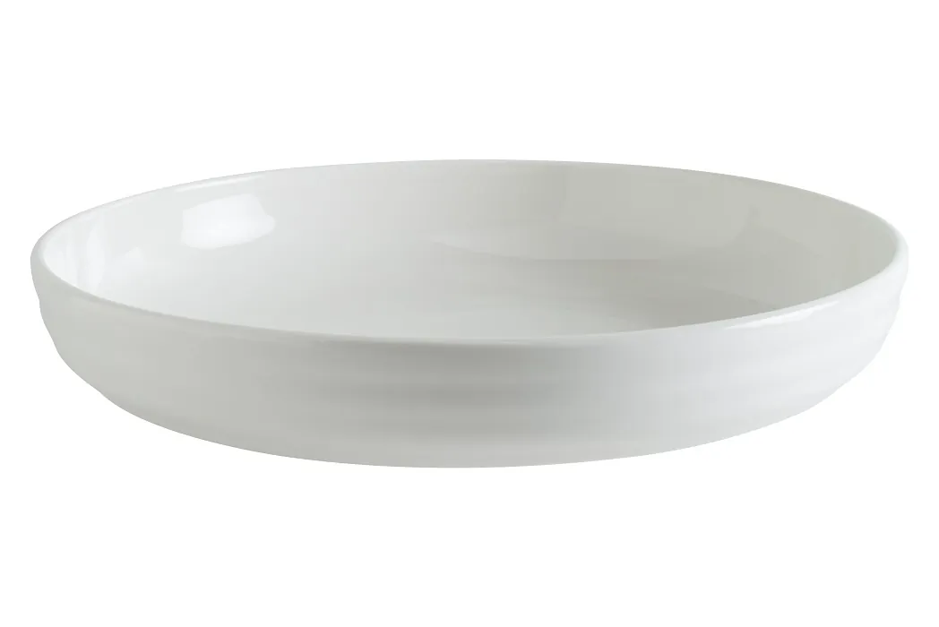 Тарелка Bonna POT25CK-2, 75349, d=250 мм глубокая 1520 мл h=45 мм с бортом белый форма Потт  2 Чойс