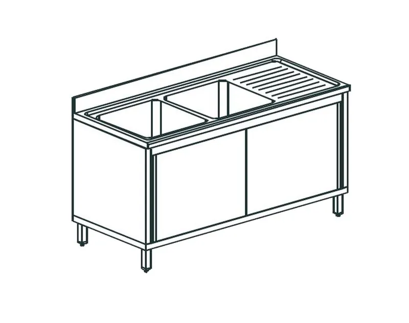 Ванна моечная APACH CHEF LINE L2S157-45RWSD
