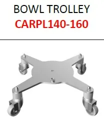 Тележка д/дежи Starmix CARPL140-160