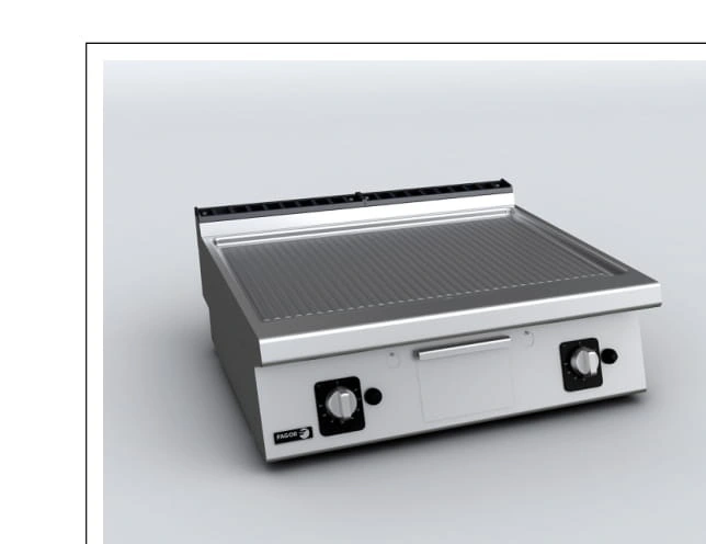 Поверхность жарочная FAGOR FT-E710 C R, электрическая, хром, ребристая