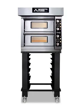 Печи для пиццы Печь подовая для пиццы MORETTI FORNI PD 60.60 + зонт + стенд с направляющими