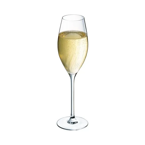 Бокал-флюте 240 мл. d=45 мм. h=235 мм. хр.стекло Свирли Cristal d'Arques