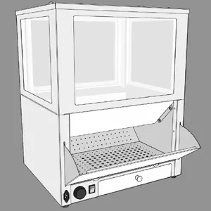 Витрина тепловая настольная RoboLabs VTP-080A-GREY