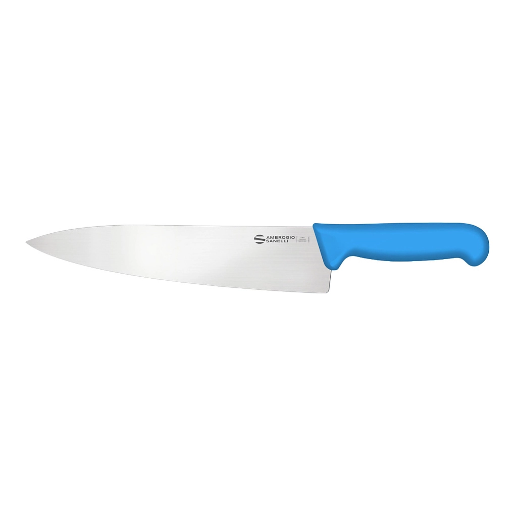 Нож Sanelli Ambrogio серии Supra Colore, SC49026L, кухонный 260 х 57 мм, синий
