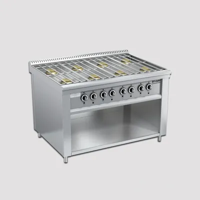 Плиты профессиональные Плита Вулкан-Heidebrenner ПРГ-IIA-8М серия Standart 700, 82410, газовая