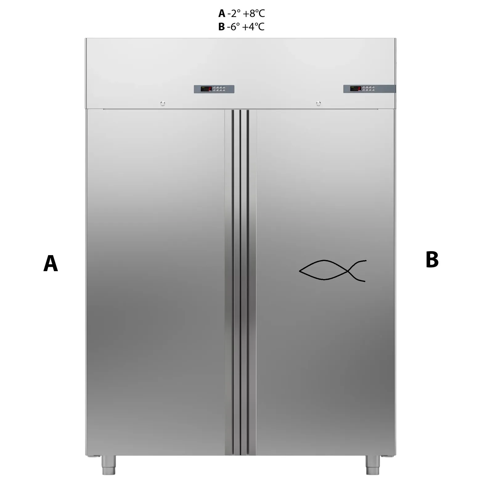 Шкафы морозильные ШКАФ КОМБИНИРОВАННЫЙ 1400 ЛИТРОВ APACH CHEF LINE LCK140N1P1D2