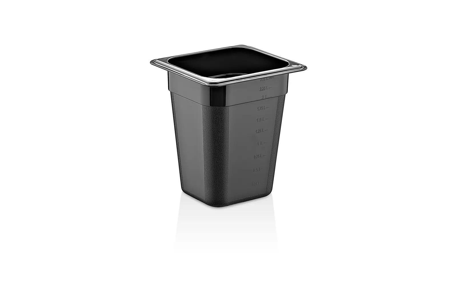 Гастроемкость 1/6 h=200 мм. 176*162 мм. 2,5 л. п/п черная GP Gastroplast