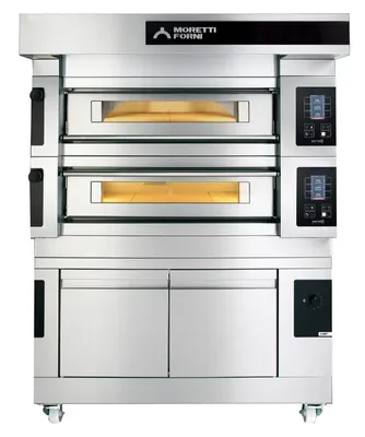 Печи для пиццы Печь для пиццы MORETTI FORNI S120E STEEL + зонт + расстойка