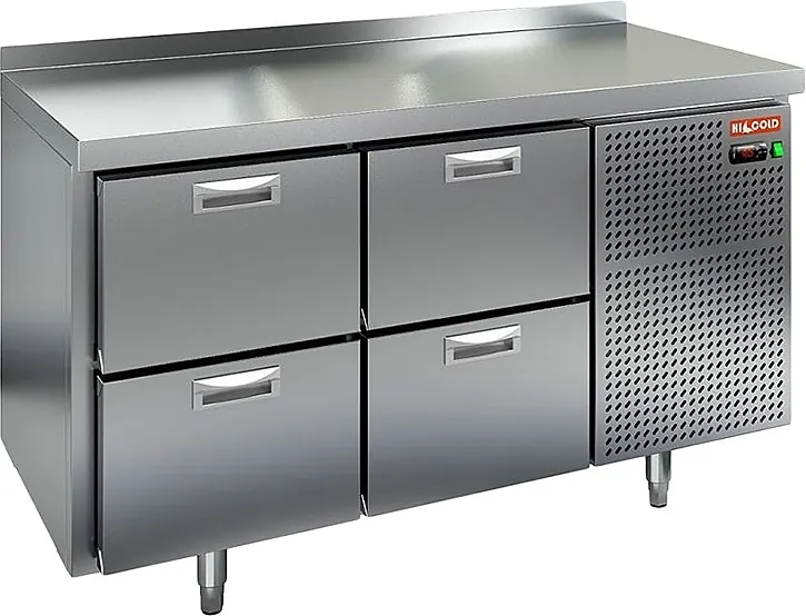 BN 22/TN стол охл (-2+10), 4 ящика, 1390х500х850мм, Hicold RUS