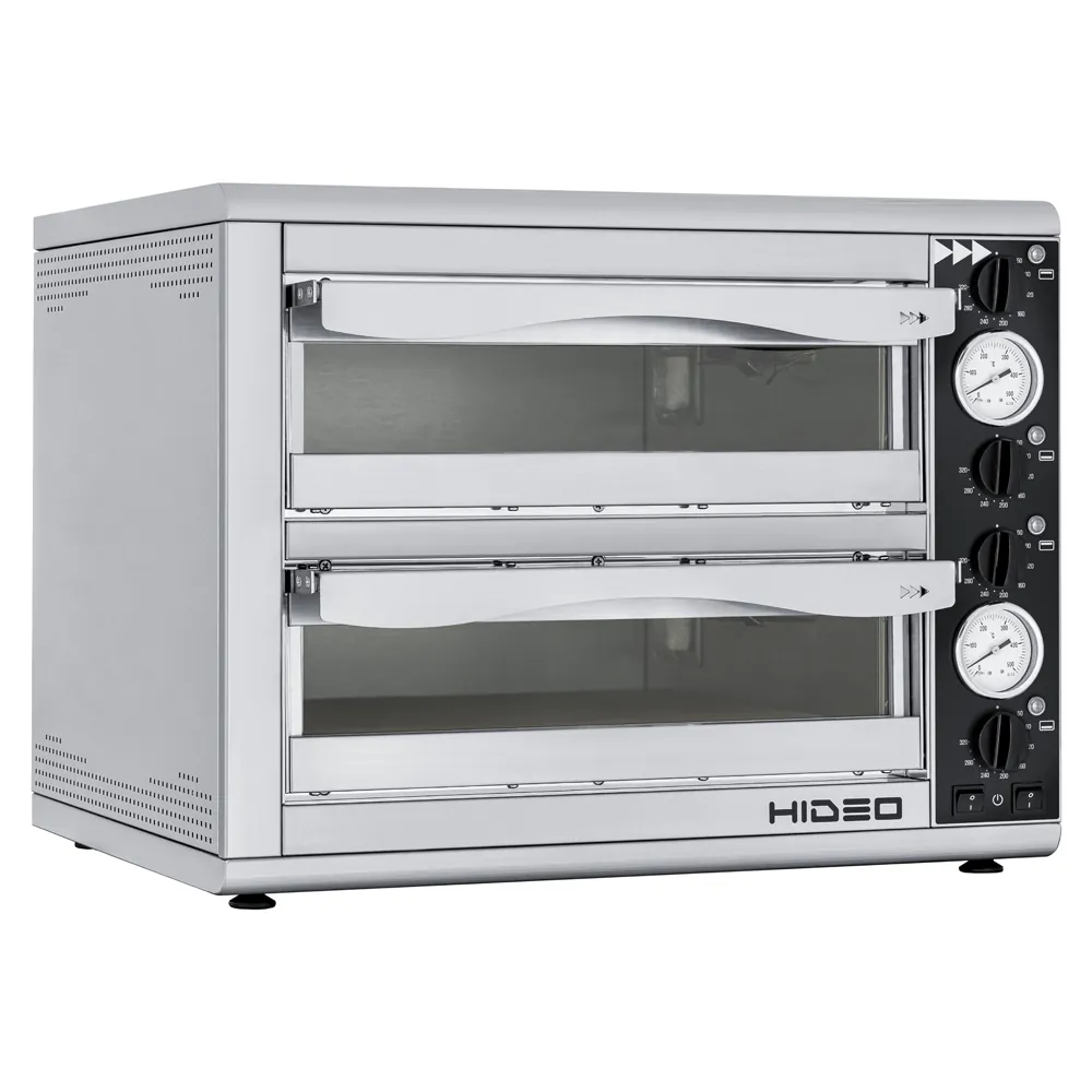 Печи для пиццы Электрическая печь HIDEO 2/40 GLASS & LIGHT - 4 thermostats