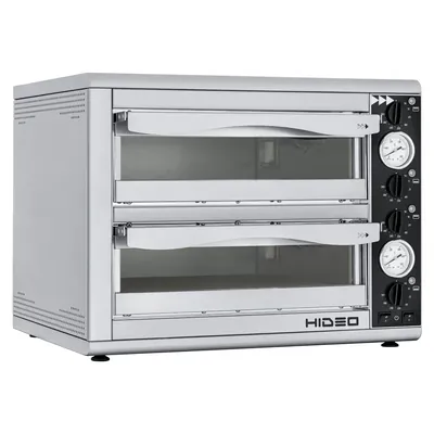 Печи для пиццы Электрическая печь HIDEO 2/40 GLASS & LIGHT - 4 thermostats