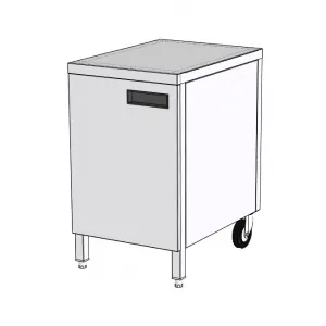 Стол для тостера L=500 RoboLabs KF009-00-500-700