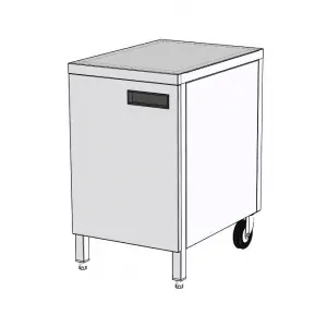 Столы производственные Стол для тостера L=500 RoboLabs KF009-00-500-700