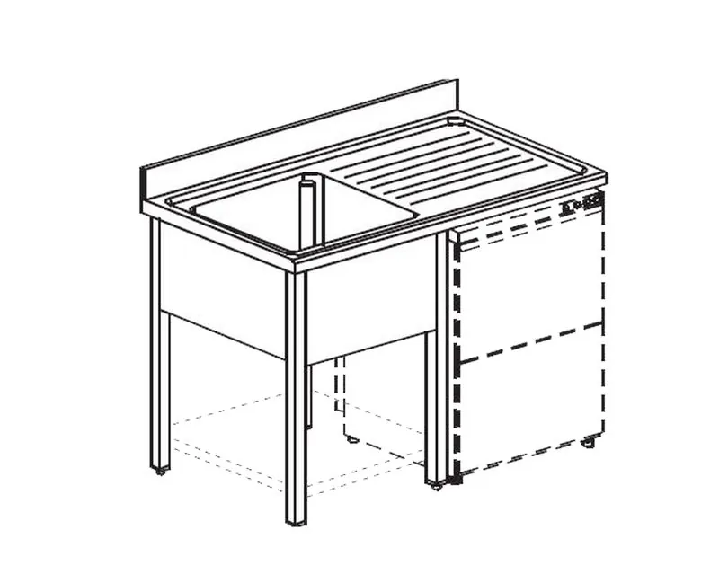 Ванна моечная APACH CHEF LINE L2S156-44RWD