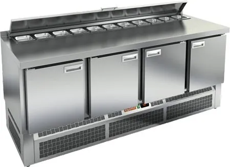 Столы для пиццы и салатов СТОЛ ДЛЯ САЛАТОВ HICOLD SLE2-1111GN С КРЫШК.