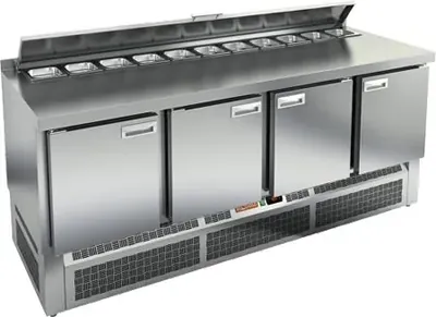 Столы для пиццы и салатов СТОЛ ДЛЯ САЛАТОВ HICOLD SLE2-1111GN С КРЫШК.
