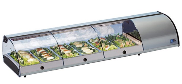 Витрины холодильные универсальные ВИТРИНА ХОЛОДИЛЬНАЯ ДЛЯ СУШИ TECFRIGO SUSHI 8 GN SS