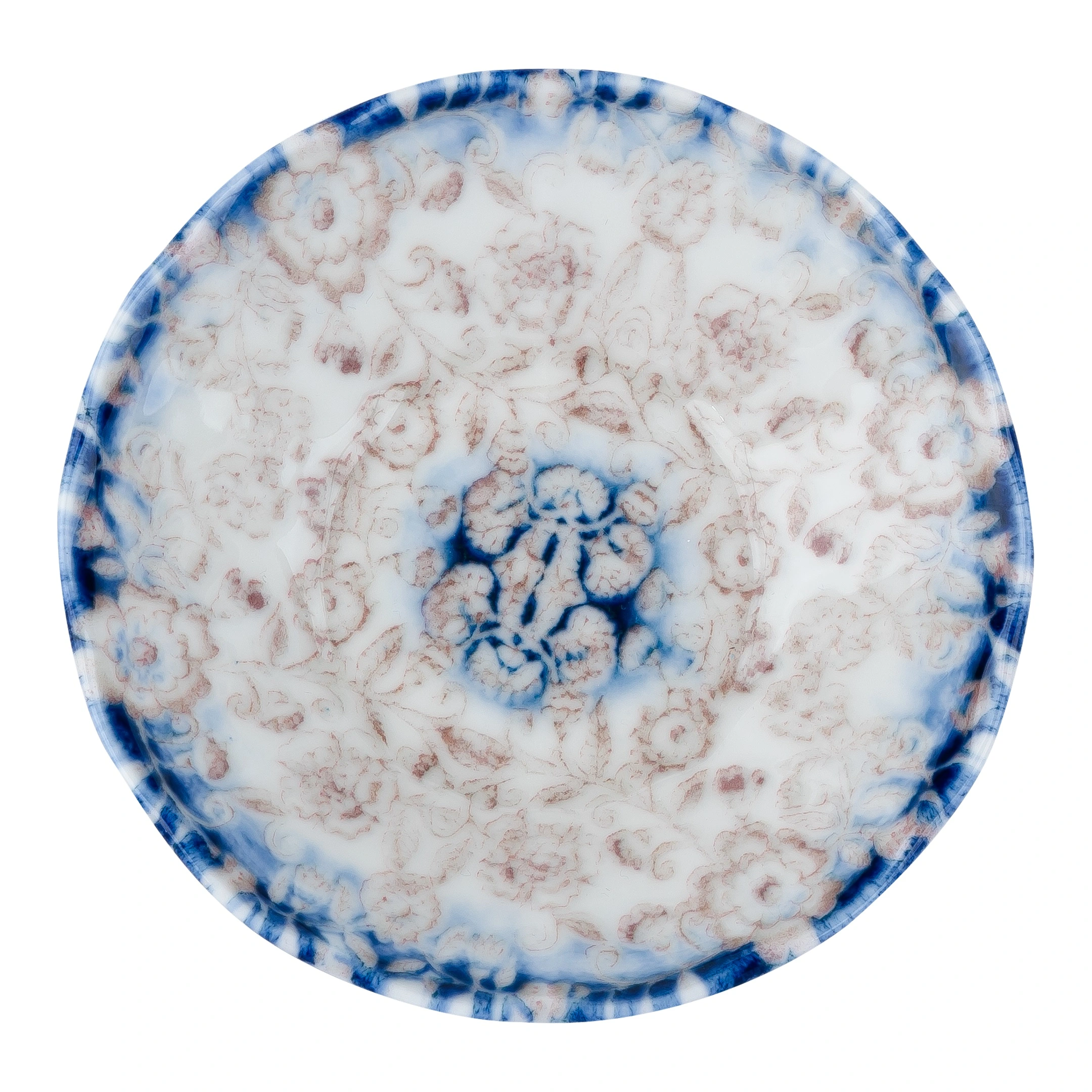 Kutahya Blue Blanc BNAC10CT891310 Блюдце-розетка с рельефным бортом (D2, 106мл, d10см, h3см)