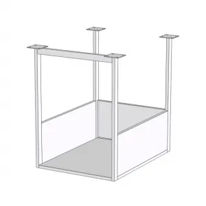 Полки настенные Полка над СС RoboLabs KF073-01-600A