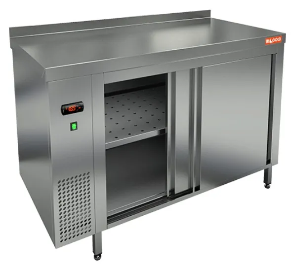 Столы тепловые TS 12 SN (1200x600x850) тепловой стол-купе пристенный, HICOLD RUS
