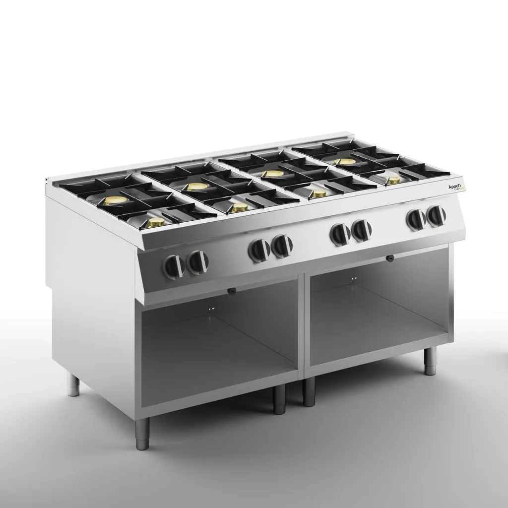 Плита газовая 8 конфорочн. 900 серии APACH CHEF LINE SLRRG169OS