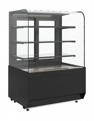 Витрины кондитерские Витрина кондитерская Carboma KR70 VM 1,3-1 LIGHT, 9005, холодильная