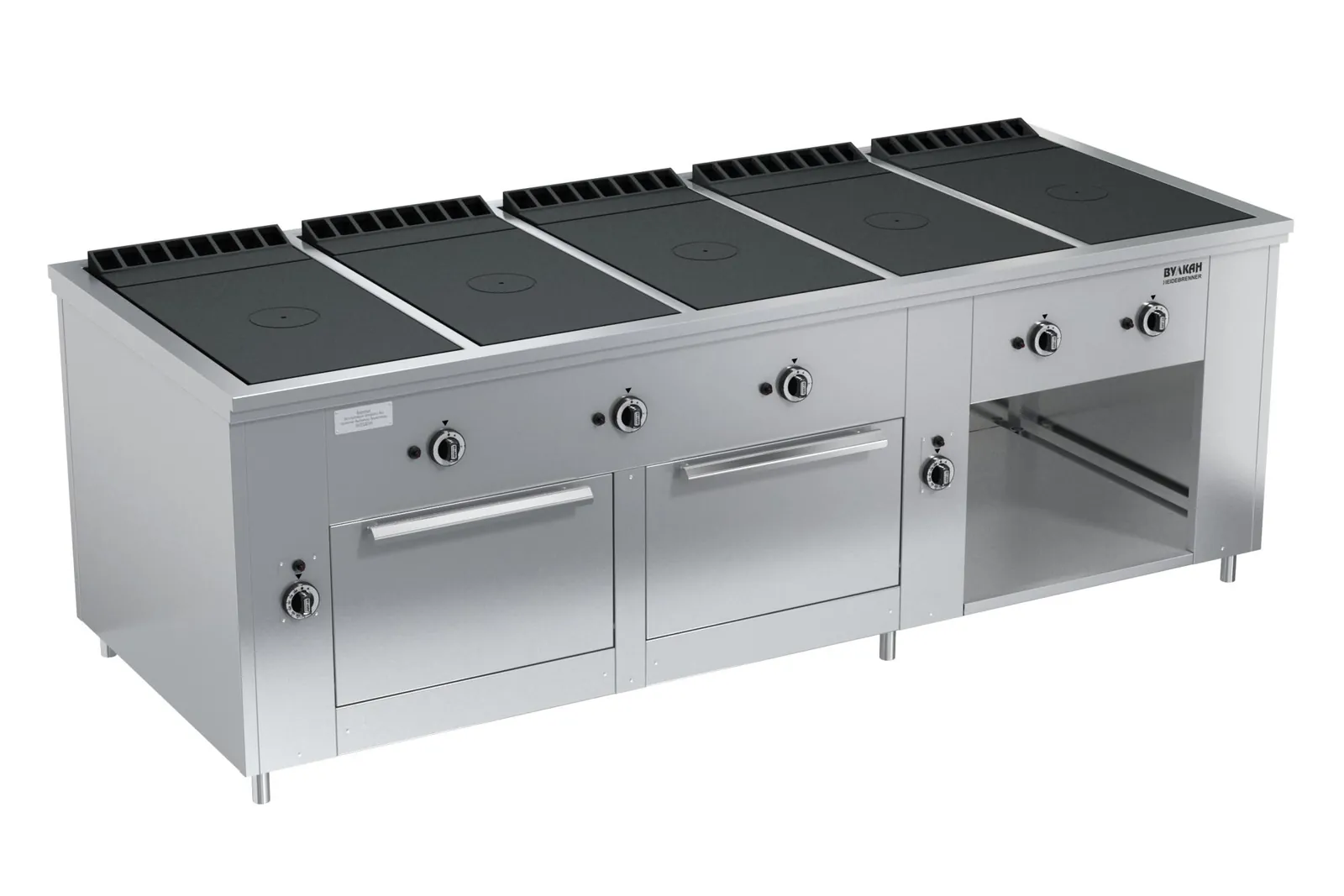 Плиты профессиональные ПЛИТА ГАЗОВАЯ ВУЛКАН-HEIDEBRENNER ПРГ-IIA-5С 2ДШ Maxi АРТ.82532