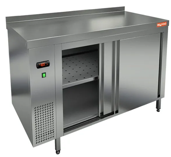 Столы тепловые TS 12 GN (1200x700x850) тепловой стол-купе пристенный, HICOLD RUS