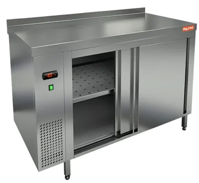 Столы тепловые TS 12 GN (1200x700x850) тепловой стол-купе пристенный, HICOLD RUS
