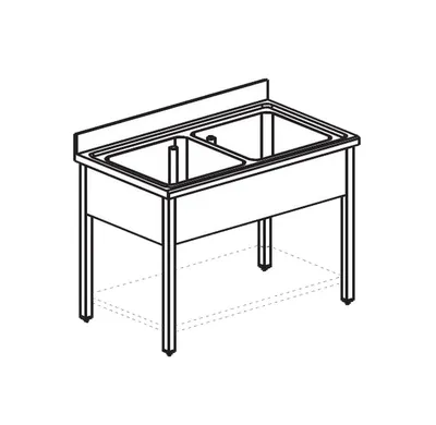 Ванны моечные ВАННА МОЕЧНАЯ APACH CHEF LINE L2S157-65SH