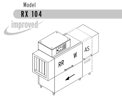Конвейерные посудомоечные машины МАШИНА ПОСУДОМОЕЧНАЯ DIHR RX 104 AS DX+DR64