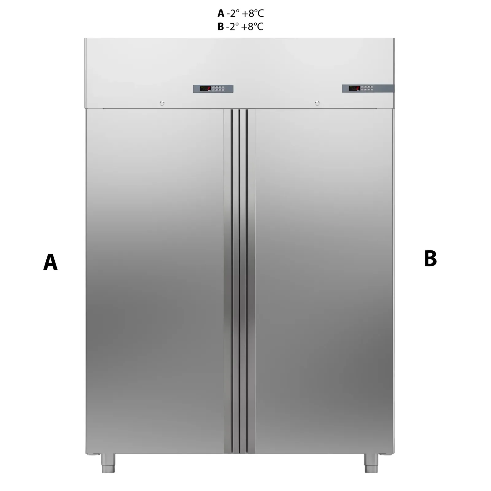 Шкаф комбинированный 1400 литров APACH CHEF LINE LCK140N2D2
