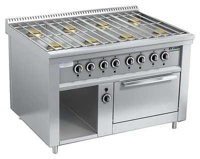 Плиты профессиональные Плита Вулкан-Heidebrenner ПРГ-IIA-8М ДШ серия Standart 700, 82413, газовая