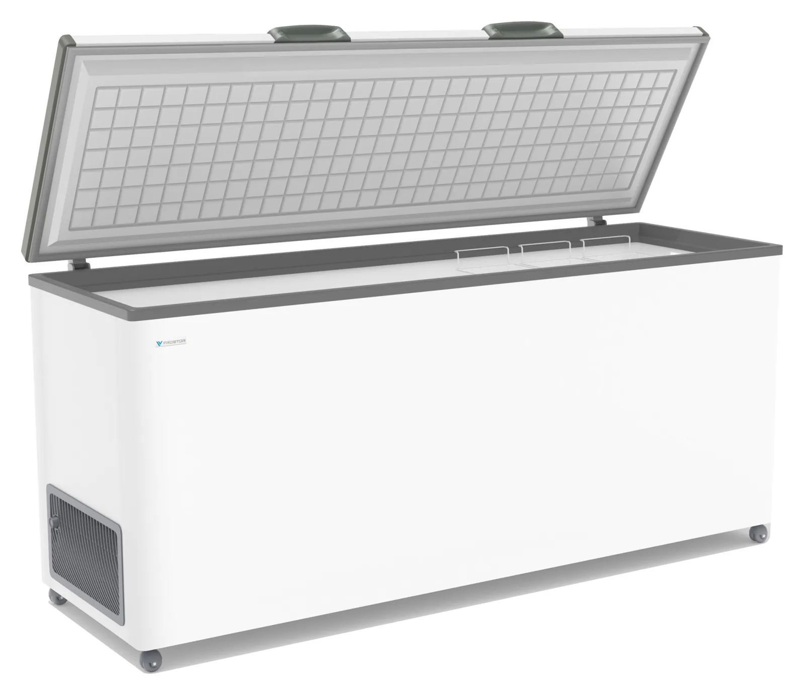 Ларь морозильный FROSTOR F 700 S белый (серая рамка) STANDART (пропан)