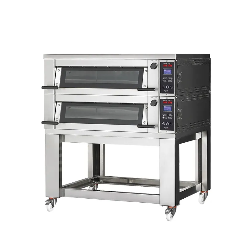 Печь подовая без козырька с подставкой без направляющих APACH BAKERY LINE E2LK1L DPBI-T